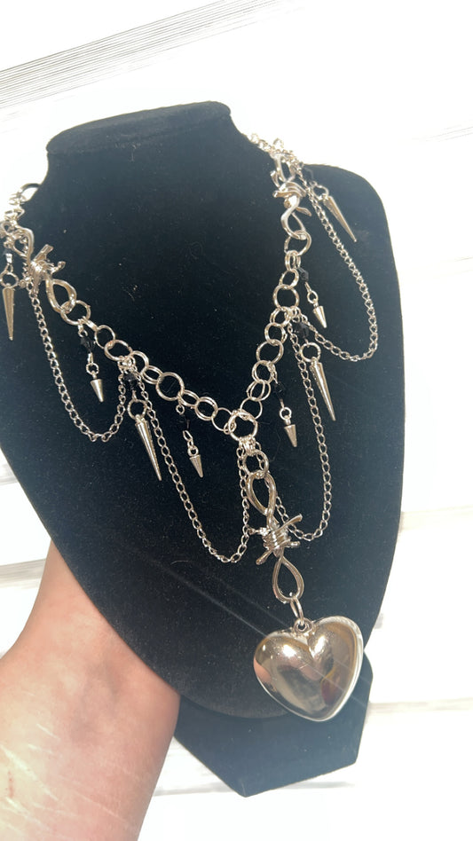 Barbed Heart Necklace